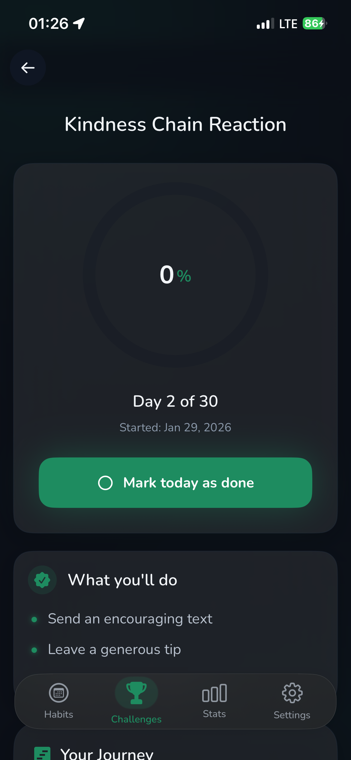 Challenge Progress
